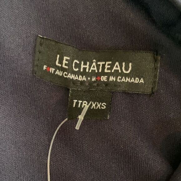 le Chateau Scarf Print Crêpe De Chine Asymmetrical Dress Size XXS - Picture 8 of 12